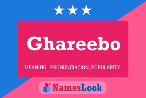 ملصق اسم Ghareebo