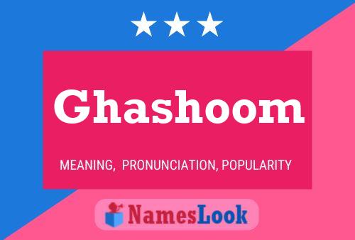 ملصق اسم Ghashoom