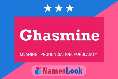 ملصق اسم Ghasmine