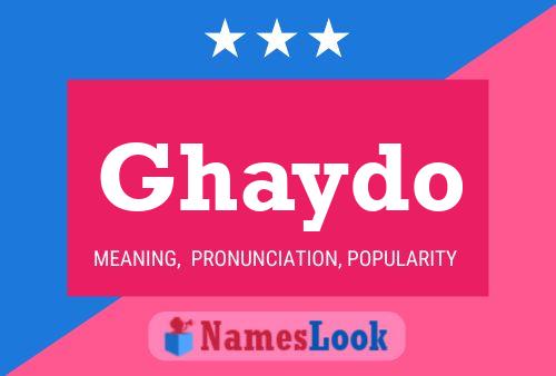 ملصق اسم Ghaydo