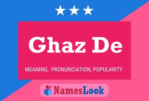 ملصق اسم Ghaz De