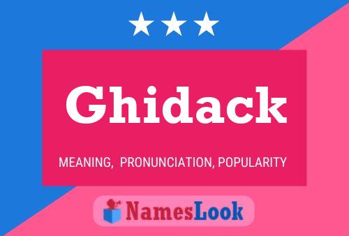 ملصق اسم Ghidack