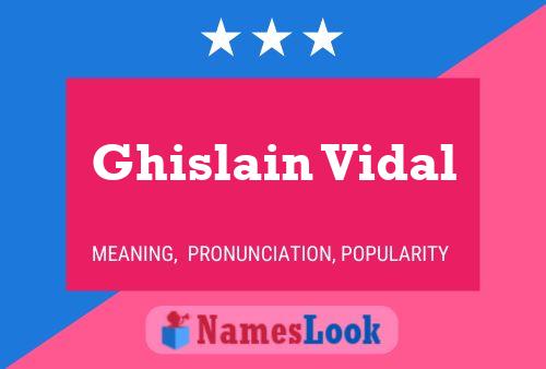 ملصق اسم Ghislain Vidal