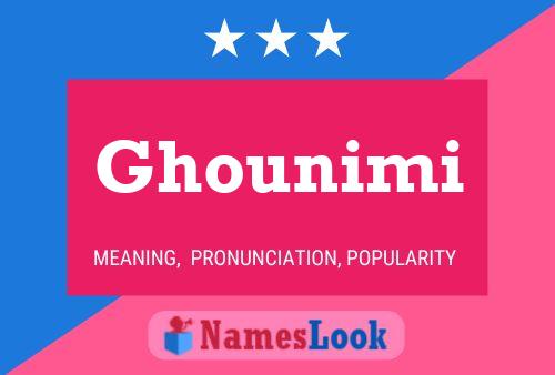 ملصق اسم Ghounimi