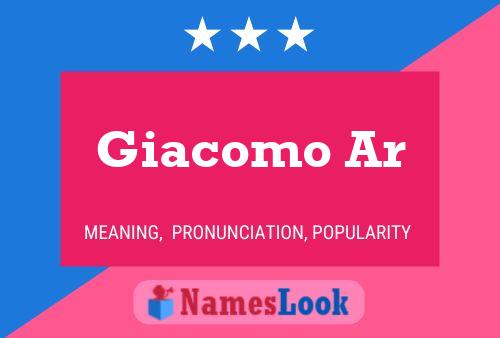 ملصق اسم Giacomo Ar