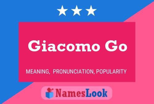 ملصق اسم Giacomo Go