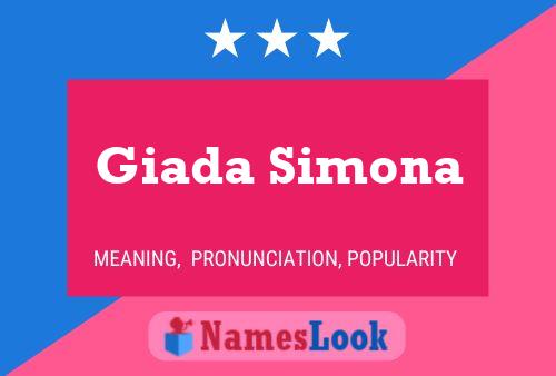 ملصق اسم Giada Simona