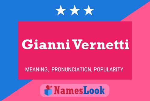 ملصق اسم Gianni Vernetti