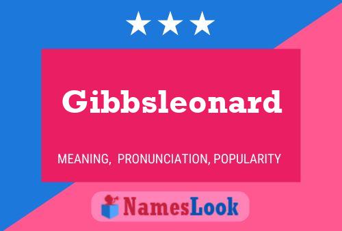 ملصق اسم Gibbsleonard