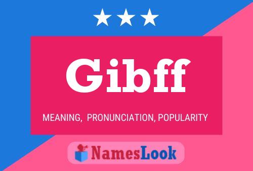 ملصق اسم Gibff