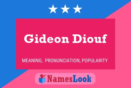 ملصق اسم Gideon Diouf