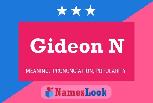 ملصق اسم Gideon N