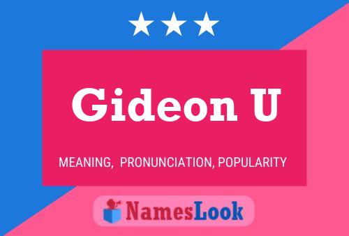 ملصق اسم Gideon U