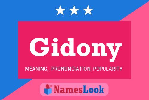 ملصق اسم Gidony