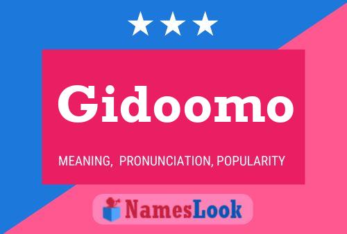 ملصق اسم Gidoomo