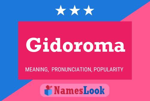 ملصق اسم Gidoroma