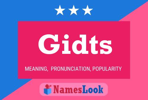 ملصق اسم Gidts