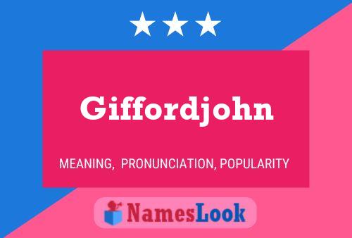 ملصق اسم Giffordjohn