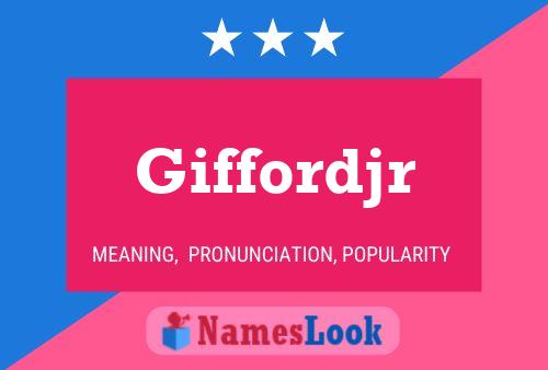 ملصق اسم Giffordjr