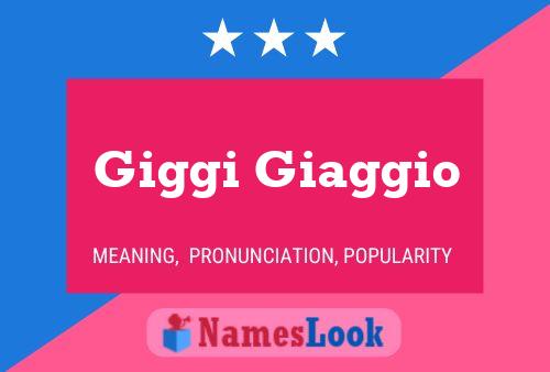 ملصق اسم Giggi Giaggio