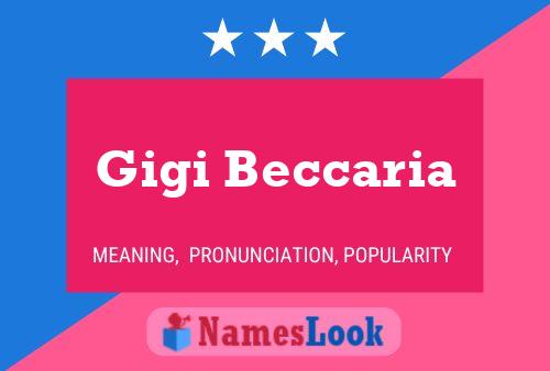 ملصق اسم Gigi Beccaria