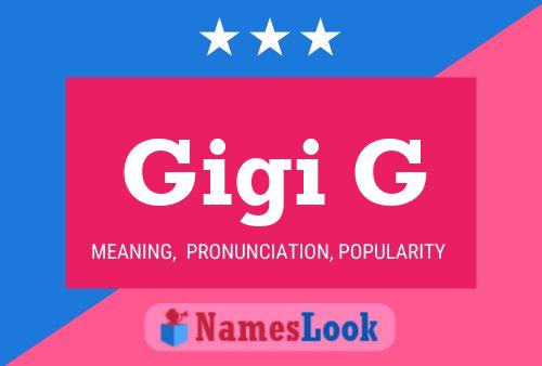 ملصق اسم Gigi G