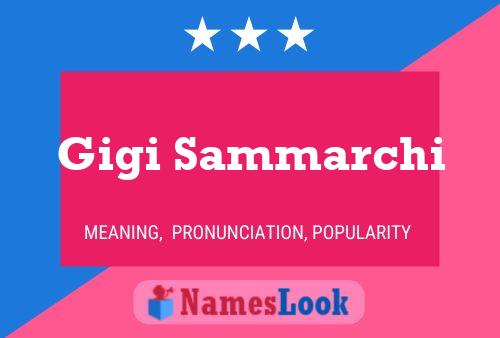 ملصق اسم Gigi Sammarchi