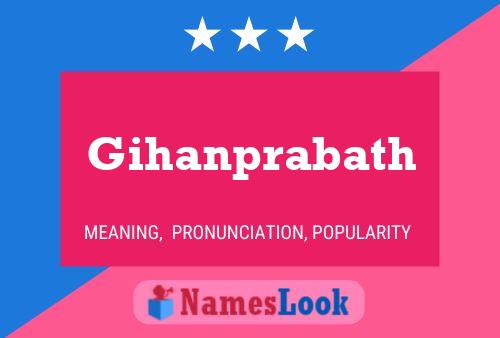 ملصق اسم Gihanprabath