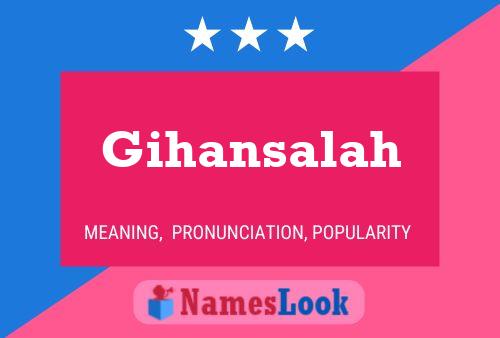 ملصق اسم Gihansalah