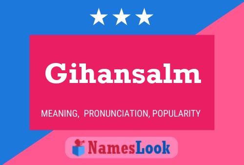 ملصق اسم Gihansalm