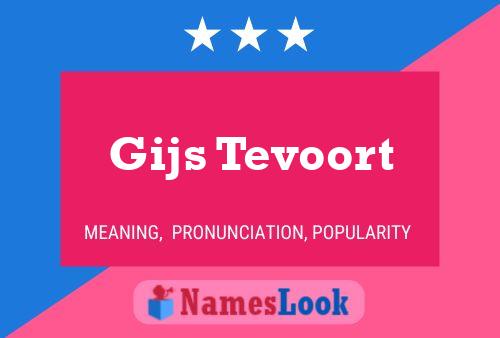 ملصق اسم Gijs Tevoort