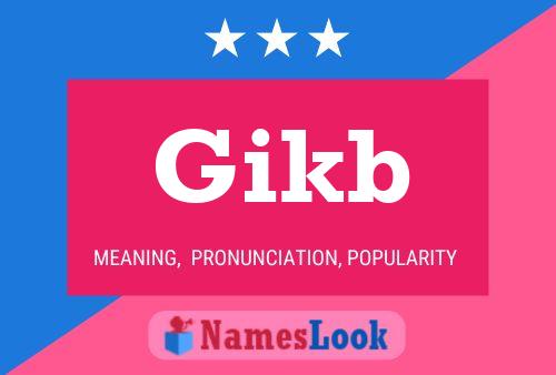 ملصق اسم Gikb