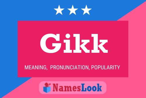 ملصق اسم Gikk