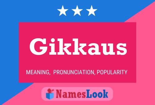 ملصق اسم Gikkaus