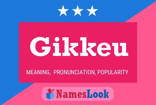 ملصق اسم Gikkeu