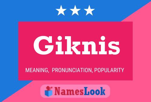 ملصق اسم Giknis