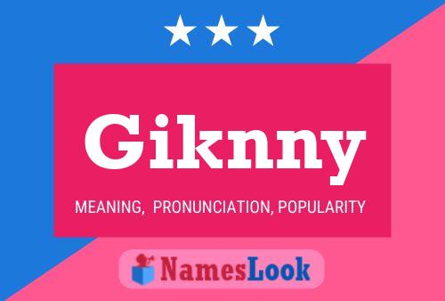 ملصق اسم Giknny