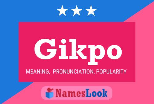 ملصق اسم Gikpo