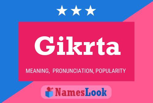 ملصق اسم Gikrta