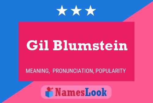 ملصق اسم Gil Blumstein