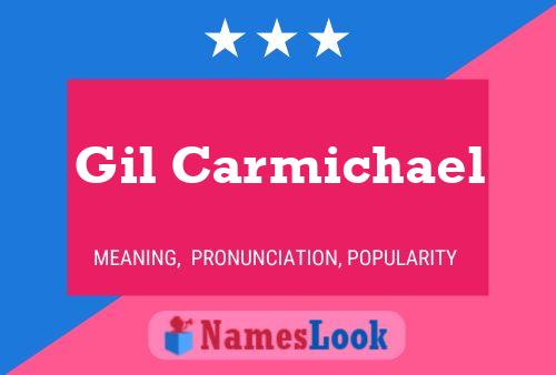 ملصق اسم Gil Carmichael