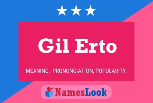 ملصق اسم Gil Erto