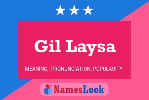 ملصق اسم Gil Laysa