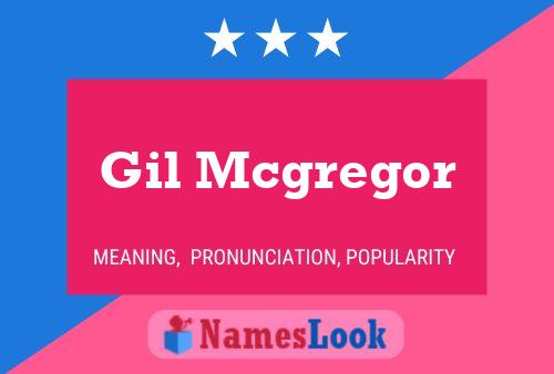 ملصق اسم Gil Mcgregor