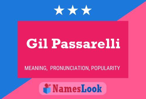 ملصق اسم Gil Passarelli