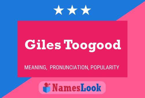 ملصق اسم Giles Toogood