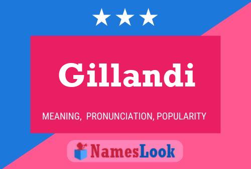 ملصق اسم Gillandi