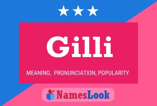 ملصق اسم Gilli