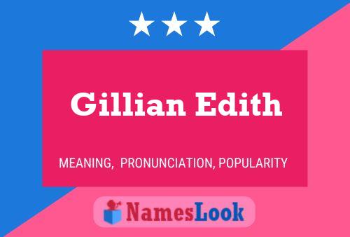 ملصق اسم Gillian Edith