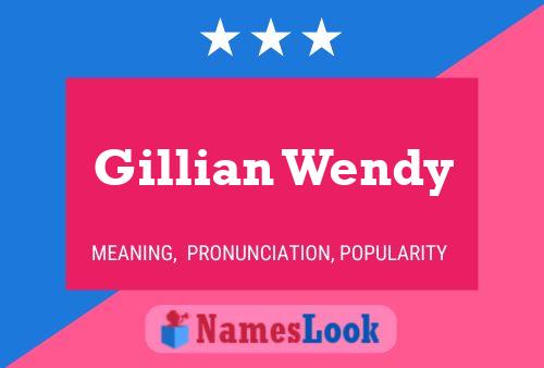 ملصق اسم Gillian Wendy